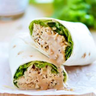 Crock Pot Chicken Caesar Wraps