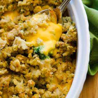 Cheesy Stuffing Casserole