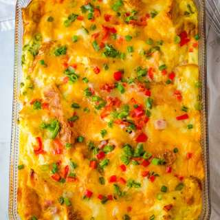 Christmas Overnight Breakfast Casserole Recipe