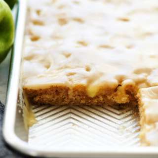 Caramel Apple Sheet Cake