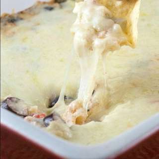Cheesy Muffuletta Dip