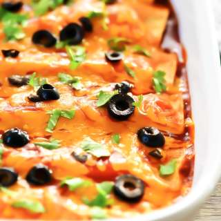 Skinny Beef Enchiladas