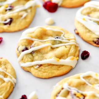 White Chocolate Cranberry Orange Cookies