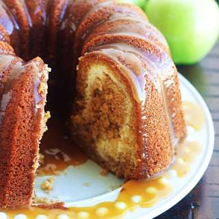 Apple Bundt Cake with Cream Cheese Swirl