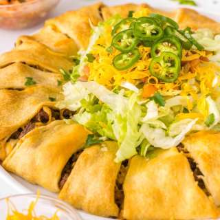 Crescent Roll Taco Ring