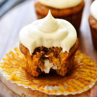 Pumpkin Cheesecake Cupcakes