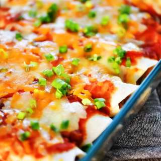 Cream Cheese Beef Enchiladas