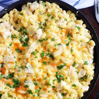 Chicken Alfredo Pasta Bake