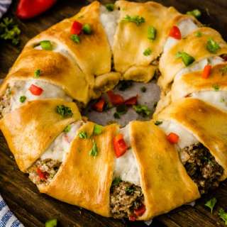 Cream Cheese and Sausage Crescent Roll Ring