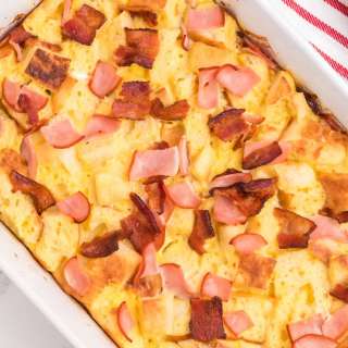 Meaty Eggs Benedict Casserole