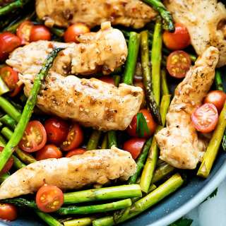 One Pan Balsamic Chicken and Veggies