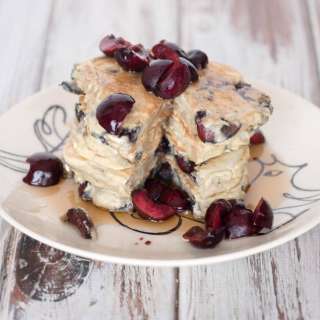Dairy Free Cherry Pancakes