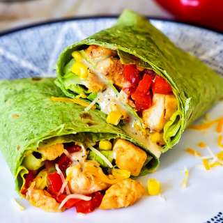 Southwest Chicken Caesar Wraps