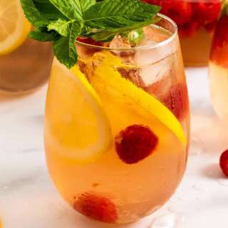 Raspberry Lemonade Moscato Sangria
