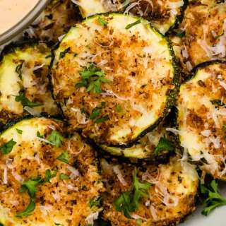 Air Fryer Parmesan Zucchini