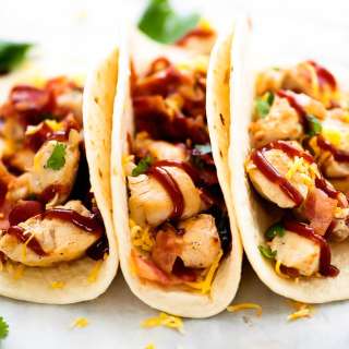 BBQ Chicken Bacon Tacos