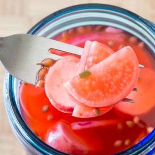 Lime Pickled Radishes