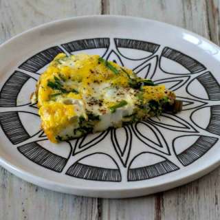 Spinach Frittata with Garlic Scapes