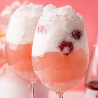 Raspberry Wine Float