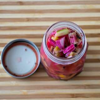 Pickled Chard Stems