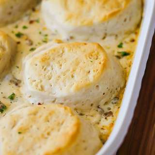 Biscuits and Gravy Casserole