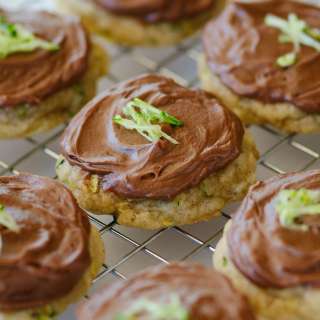 Zucchini Cookies with Chocolate Cream Cheese Frosting