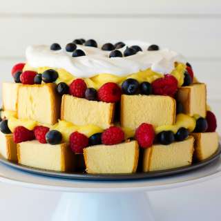 Red, White and Blue Berry Trifle