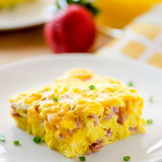 Baked Ham and Cheese Omelette