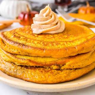 Pumpkin Pancakes with Pumpkin Spice Butter