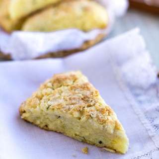 Savory Scones with Cheddar and Garlic