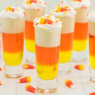 Candy Corn Jello Shots