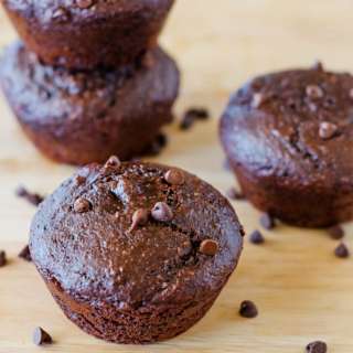 Skinny Double Chocolate Muffins