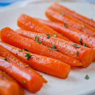 Maple Bourbon Sous Vide Carrots