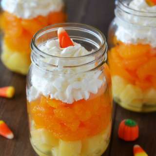 Candy Corn Fruit Parfaits