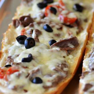 Italian Cheese Steak French Bread Pizza