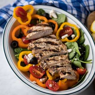 Grilled Greek Chicken Salad