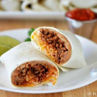 Freezer Beef and Bean Burritos