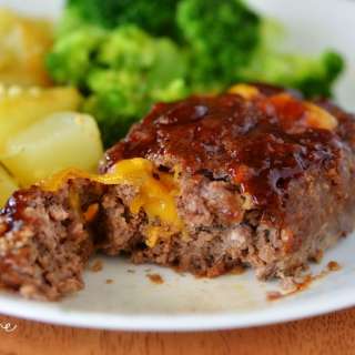 Mini BBQ Cheddar Meatloaves