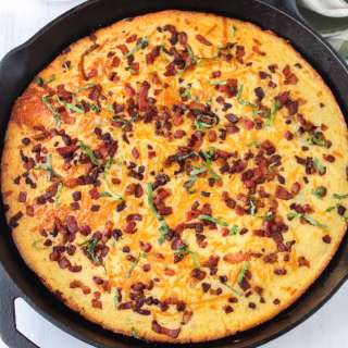 Skillet Pancetta Corn Casserole