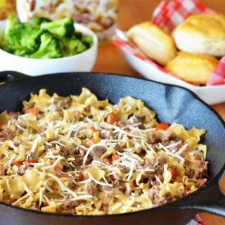 VELVEETA Cheesy Skillets~ Philly Cheesesteak Style