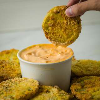 Air Fryer Fried Green Tomatoes