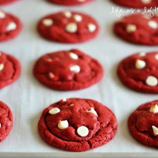 Red Velvet White Chocolate Chip Cookies