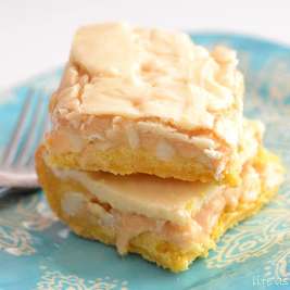 White Chocolate Marshmallow Cake Bars