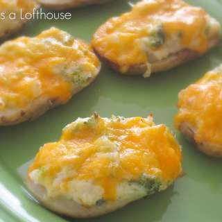 Broccoli and Cheese Twice Baked Potatoes