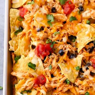 Sheet Pan Chicken Nachos