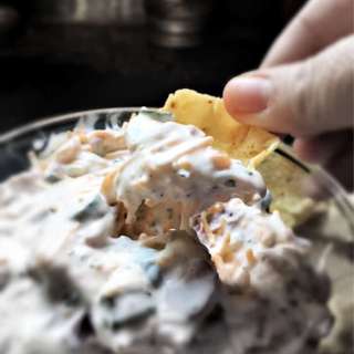 Cheddar Bacon Loaded Ranch Dip