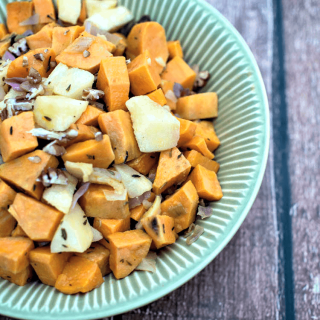 Roasted Sweet Potatoes & Pears