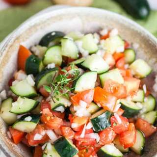 Zesty Cucumber Tomato Salad