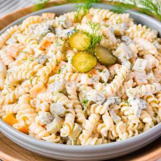 Dill Pickle Pasta Salad