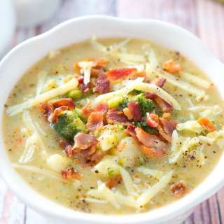 Loaded Broccoli and Potato Soup